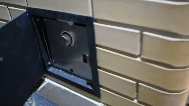 Электро-вертел в кирпичном мангале