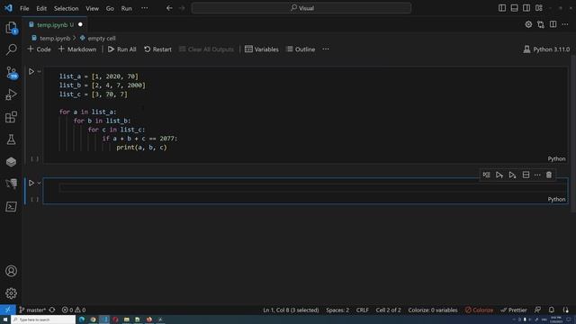Как избежать вложенных циклов в питоне. itertools | product смотреть онлайн