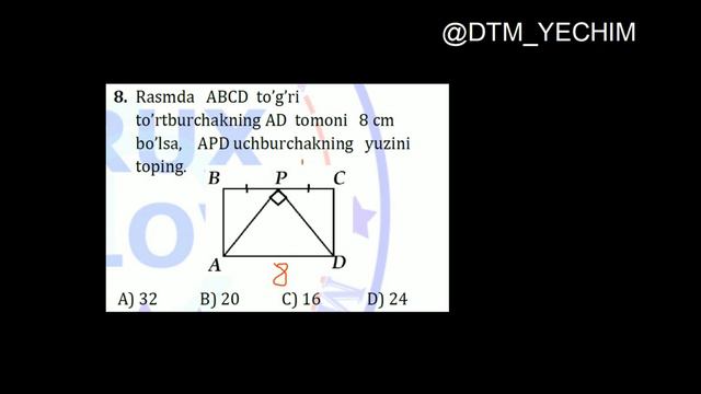 Test-1 Yechimlari | Imtihon Testlari 2021