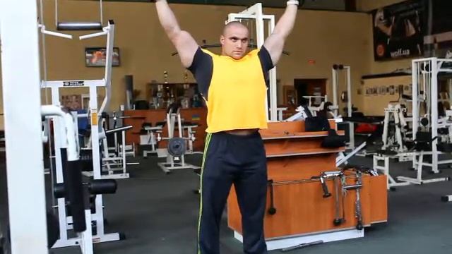 Жим штанги из за головы стоя смотреть онлайн