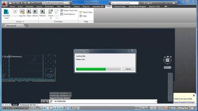 Video Exercise - Vault Check Out and In Within AutoCAD смотреть онлайн