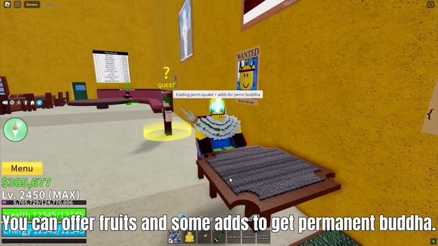 HOW TO GET PERMANENT BUDDHA FRUIT FAST AND EASY IN BLOX FRUITS! - Roblox Blox Fruits смотреть онлайн