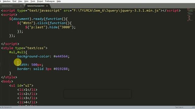 Selector using Jquery for beginners Part - 8 смотреть онлайн