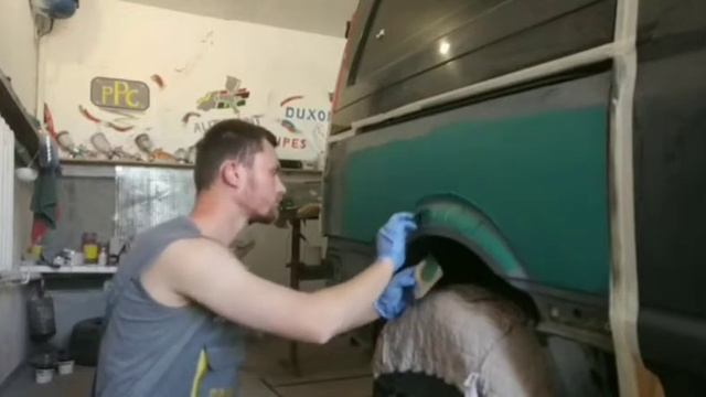 Подготовка и покраска от А до Я Mercedes Vito. часть 2 шпатлёвка и грунтовка