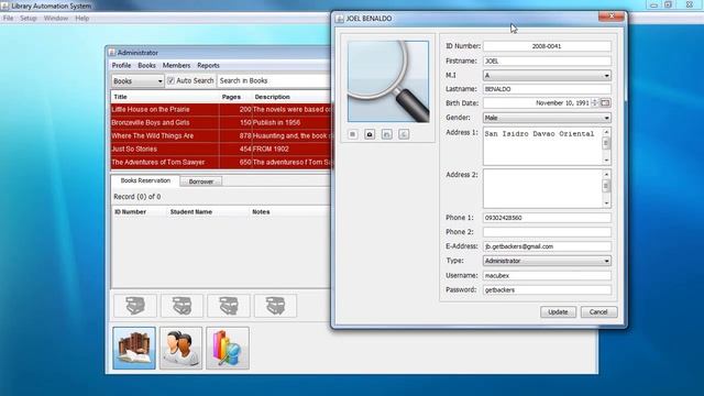 Java - Library Automation System with MySQL and JasperReports смотреть онлайн