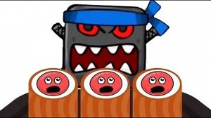 КРАСНЫЙ ШАР против Черного КВАДРАТА #3. Шарика на роллы. Мультик про Red Ball 4