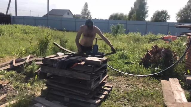 Стойка для гамака своими руками. Влог Стройка дома #гамак#стойка смотреть онлайн