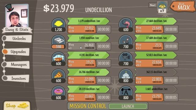 Adventure Capitalist 2. 36. Пробуем читерить смотреть онлайн