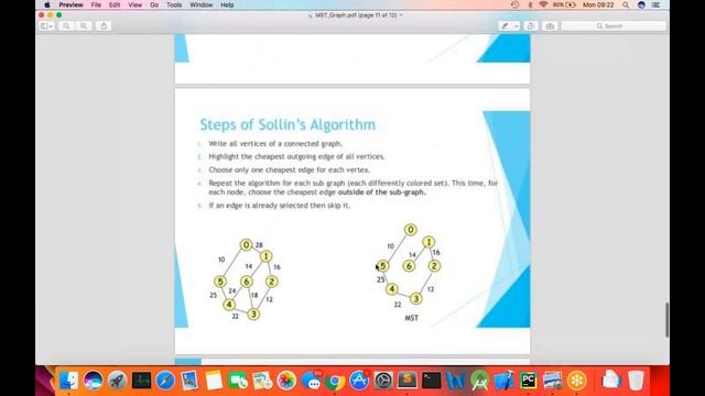 Minimum Spanning Tree Python | Sollins Algorithm Explanation смотреть онлайн