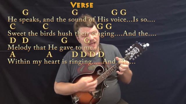 In the Garden (Hymn) Mandolin Cover Lesson in G with Chords/Lyrics смотреть онлайн