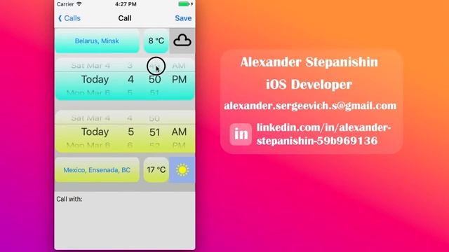 [App 2] Timezone Reminder - Follow Your International Calls Schedule