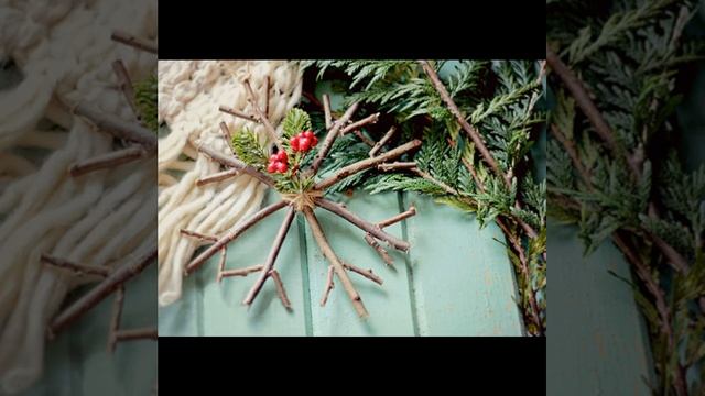DIY. Новогодние игрушки из природных материалов. смотреть онлайн