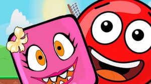 МУЛЬТИК про КРАСНЫЙ ШАРИК и Розовый Шар (квадрат) Девочка - Red Ball ВСЕ СЕРИИ