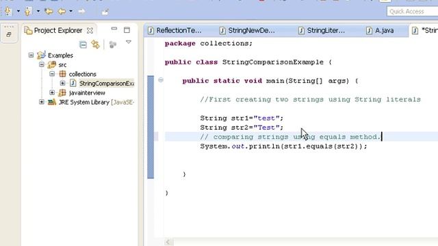 How to compare two strings in java? смотреть онлайн