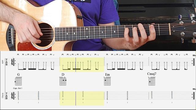 Maroon 5 - Girls Like You (Riff/Chords) смотреть онлайн