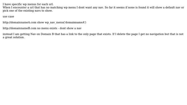 Wordpress: Show wp_nav_menu() based on URL with no fallback смотреть онлайн