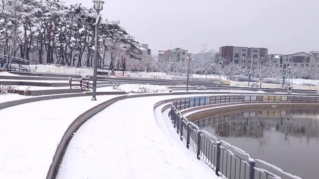 [4K Stereo] [Heavy Snow] Walking tour in Gimpo, South Korea 폭설 워킹투어, 한국, 김포 смотреть онлайн