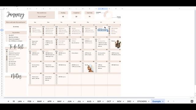 Monthly Calendar for Google Sheets смотреть онлайн