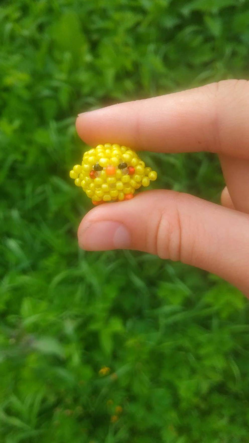 Как сделать амигуруми цыпленка из бисера🐥