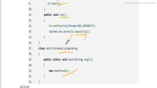 #60 Java Language Thread class and Runnable Interface MCQ for Interview Placement & Exam смотреть онлайн