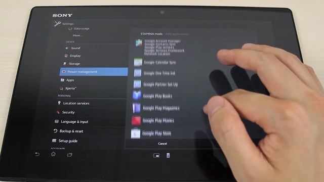 Special Feature of Sony Xperia Tablet Z: Stamina Mode смотреть онлайн