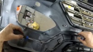 Хюндай Санто Фе 2014г в  -  снятие и разборка переднего бампера