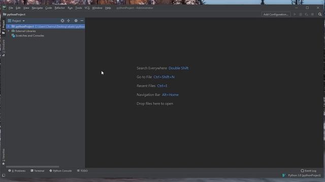 Create Project and Run Python in PyCharm смотреть онлайн