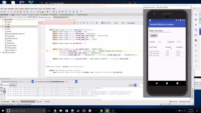 Android SQLite and Location/Permission Assignment смотреть онлайн