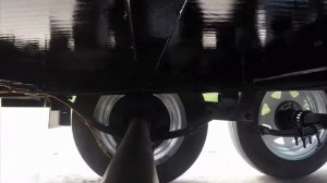 Работа балансирного коромысла двухосного прицепа