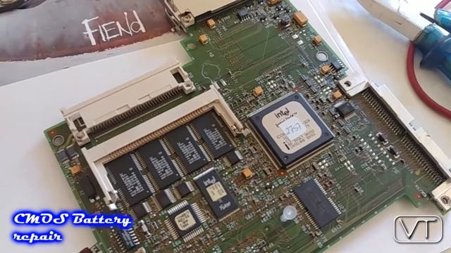 IBM ThinkPad 701c - part 2 - CMOS Battery repair смотреть онлайн