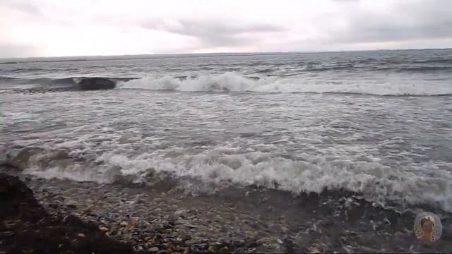 Крым, Межводное. Как море забирает свои водоросли и камни. смотреть онлайн