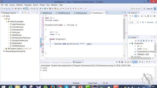 Constructor in Java l Android Development Course For Beginners l Class-08 смотреть онлайн