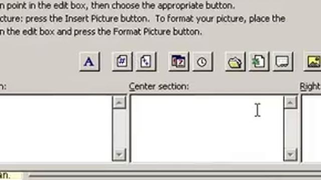 Microsoft Office Excel 2003 Change the font in header and footer text смотреть онлайн