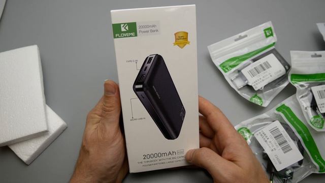 Распаковка посылок с Алиэкспресс ? FLOVEME PowerBank 20000 мА/ч + Быстрая зарядка Dual USB смотреть онлайн