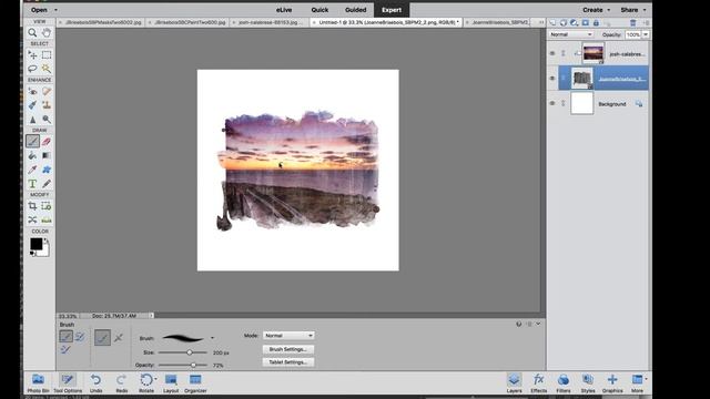 Digital Scrapbooking Watercolor Masks Product tip смотреть онлайн