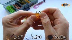 Как оснастить твистер? Монтаж с двойником, офсетом, одинарником + джиг риг. FishUp Mighty Grub