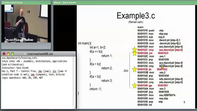 Day 1 Part 4: Introductory Intel x86: Architecture, Assembly, Applications смотреть онлайн