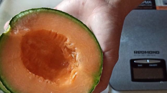 Дыня Канталупа с тепличной бахчи. Пробуем. Вкуснятина! смотреть онлайн