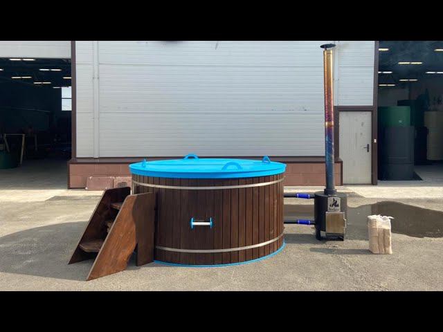 Купить купель из пластика | Купель с печкой обшитая вагонкой смотреть онлайн