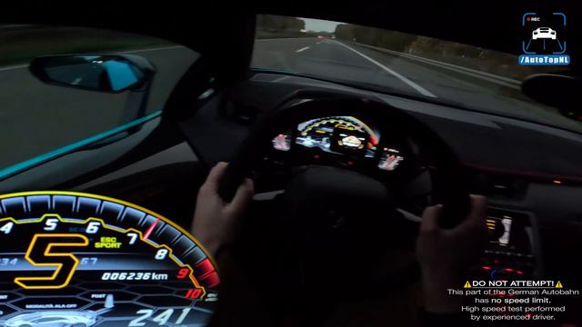 Lamborghini Aventador SVJ Gintani | 334KMH 209MPH REVIEW on AUTOBAHN смотреть онлайн