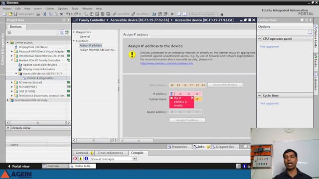 How to assign IP address to Siemens PLC S7-1200 CPU? | How to find Siemens PLC IP address? смотреть онлайн