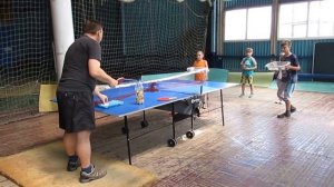 Юбилейный Две ракетки тренировка Настольный теннис для детей 2 часть