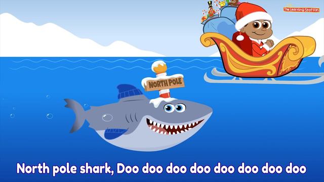 Baby Shark Christmas 🎅 Christmas Shark Family Adventure 🎅 Christmas Songs by The Learning Station смотреть онлайн