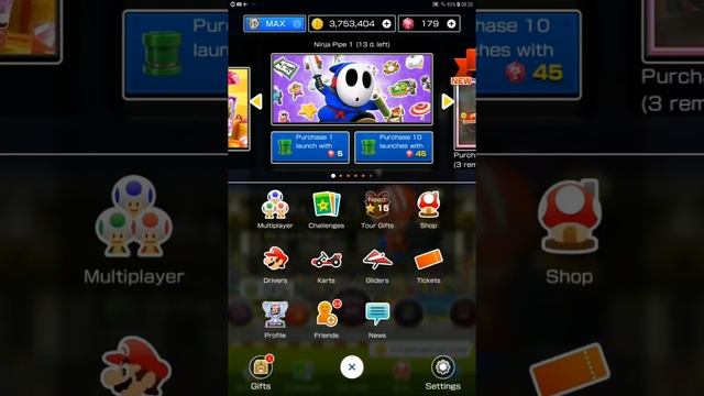 Mario Kart Tour - How many Pulls for Shy Guy (Ninja)? (Ninja Pipe 1) смотреть онлайн