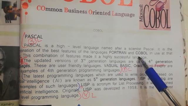 BASIC, COBOL And PASCAL