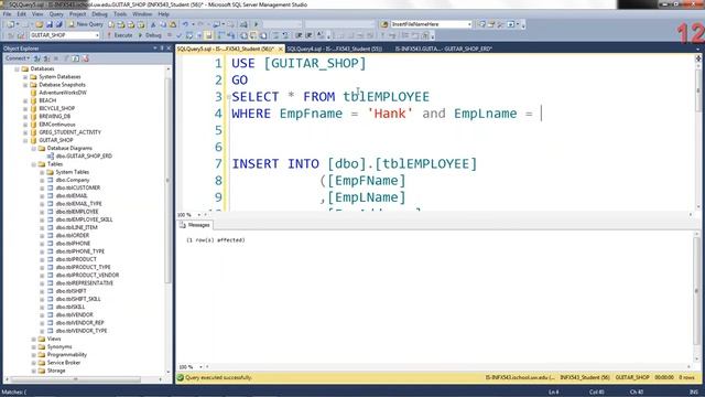 SQL INSERT, UPDATE and DELETE смотреть онлайн