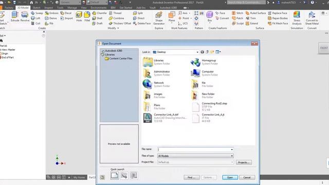 Opening STEP file in Inventor смотреть онлайн