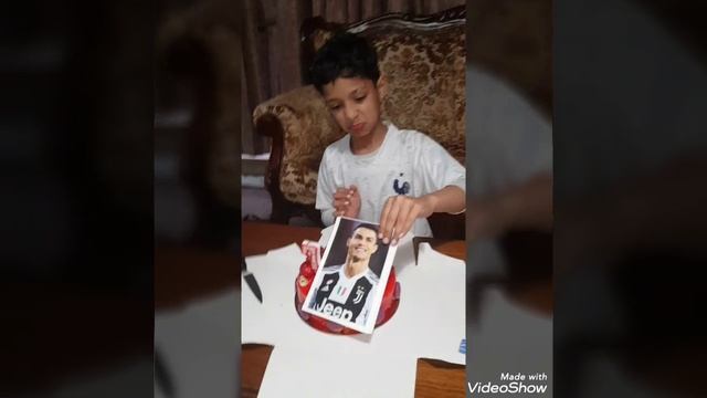 Birthday Cake with foto of my best player Ronaldo смотреть онлайн