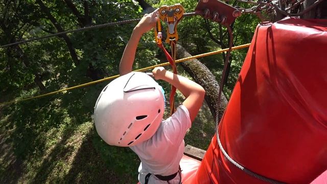 Веревочный парк Тарзания часть 2 Каникулы GT-Kids в Самаре смотреть онлайн