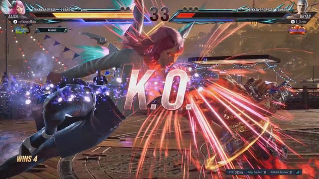TEKKEN 8 Alisa Double KO n nice combos смотреть онлайн